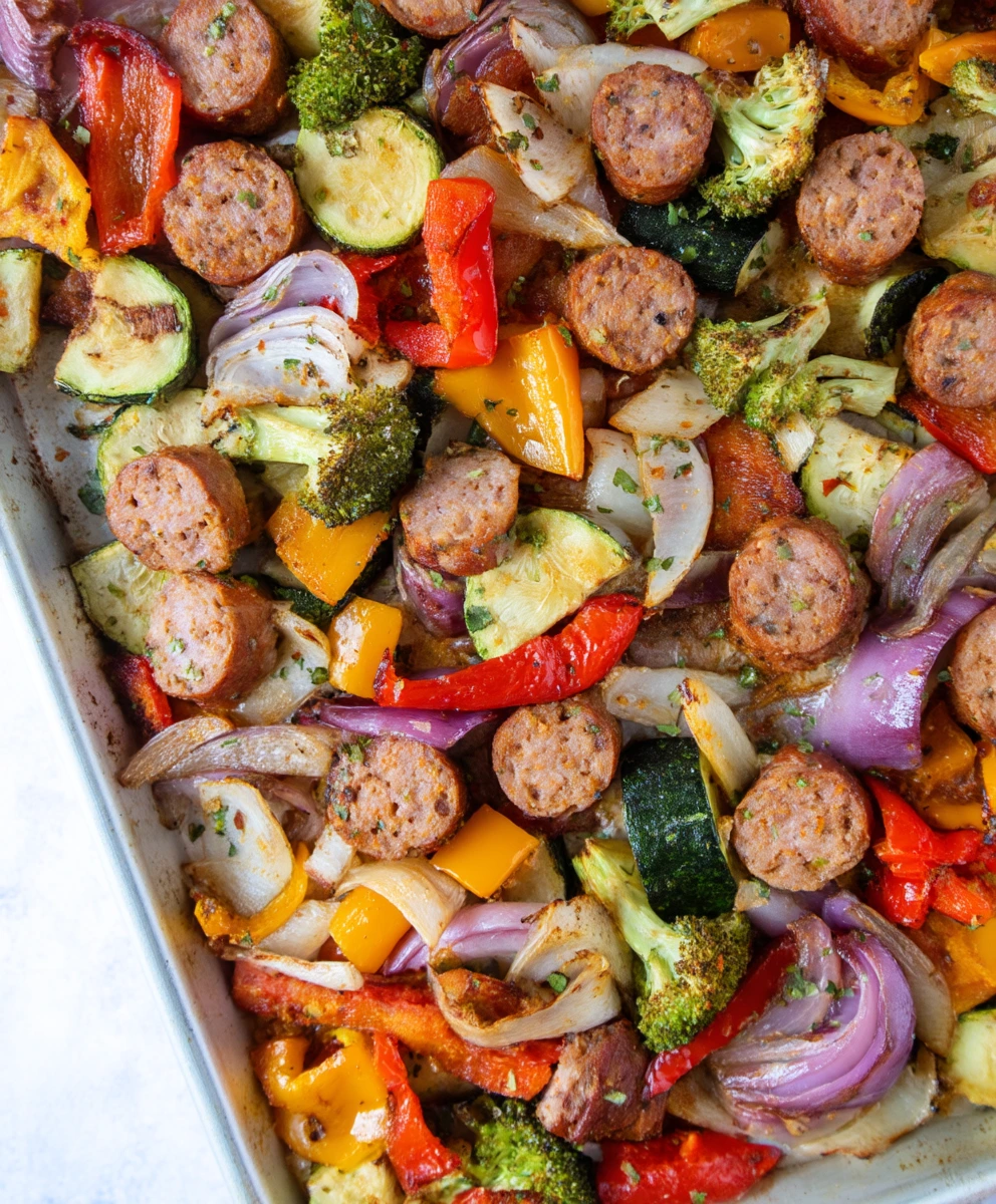 Easy One-Pan Cajun Sausage and Veggie Bake: Your New Weeknight Favorite!