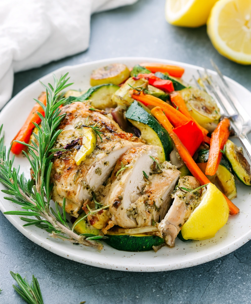 Ultimate One-Pan Lemon Herb Roasted Chicken and Veggies