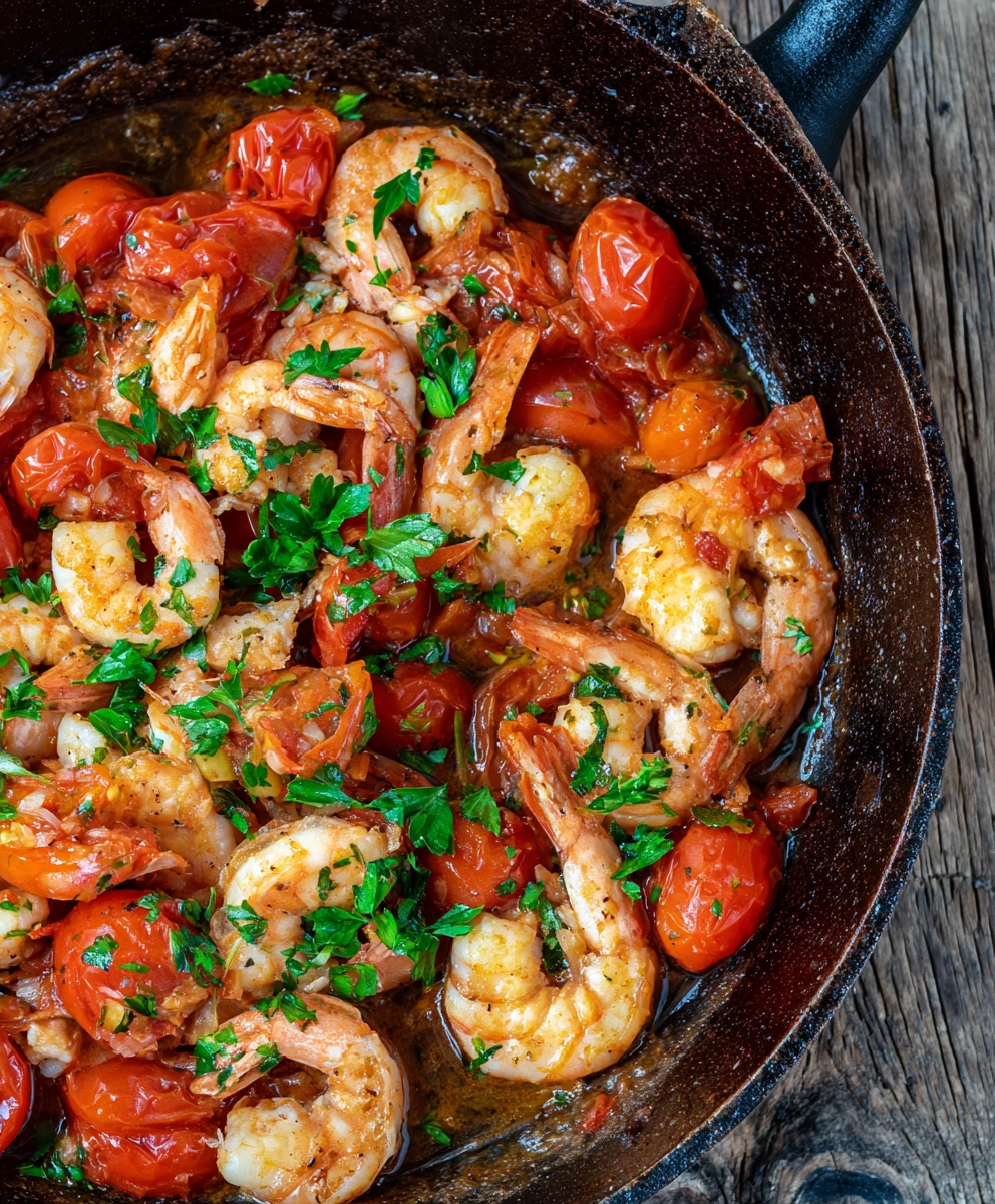 One-Pot Lemon-Garlic Shrimp & Tomatoes: Your 25-Minute Healthy Dinner